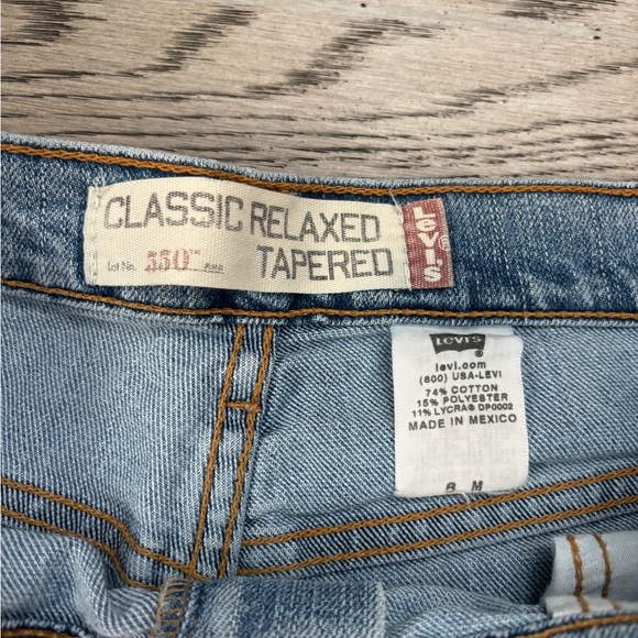 Vintage Levi’s 550 Relaxed Tapered Jeans Classic 90s Mom Jean Style Size 6M - Picture 2 of 4